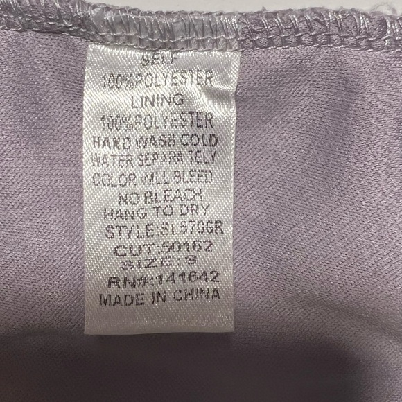 She + Sky- Floral Laced Dusty Purple Dress-  S - Picture 7 of 10